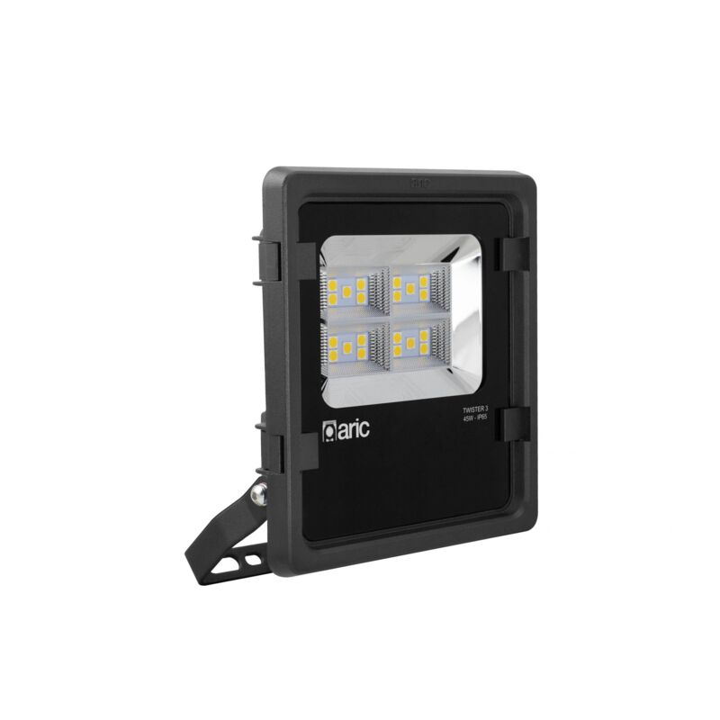 TWISTER 3 Proj. Ext. IP65 IK08 noir 90° LED intégré 45W 4000K 5850lm ARIC 50986