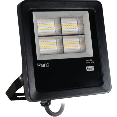 TWISTER 4 TUYA Projecteur LED rectangulaire basculant RGB + Blanc 4000K 38W ARIC 51788