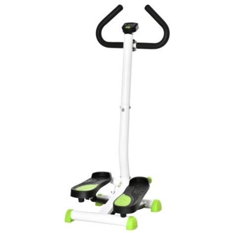 Twister Stepper, Step Machine with Adjustable Resistance, LCD Screen - White