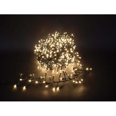 TWISTLIGHT LED - 12 M - 1020 LAMPES BLANC CHAUD - FIL NOIR - 31V VELLEMAN TWL-LED-12-1020-31V-UW
