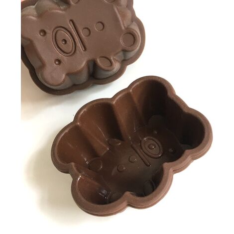 3 Pcs Chocolate Animal Moulds Chocolates Animal & Insect Shaped Baking Mould Set for Cookies Cake Decoration Silicone Non-Stick Cake Moulds 