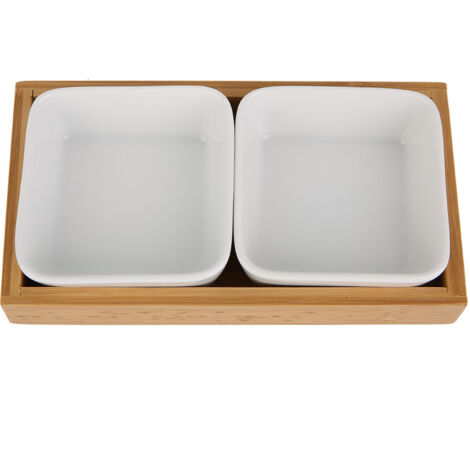 Two Grids Multifunctional EcO friendly Dried Fruit Tray Candy Snack Plate Holder for Home