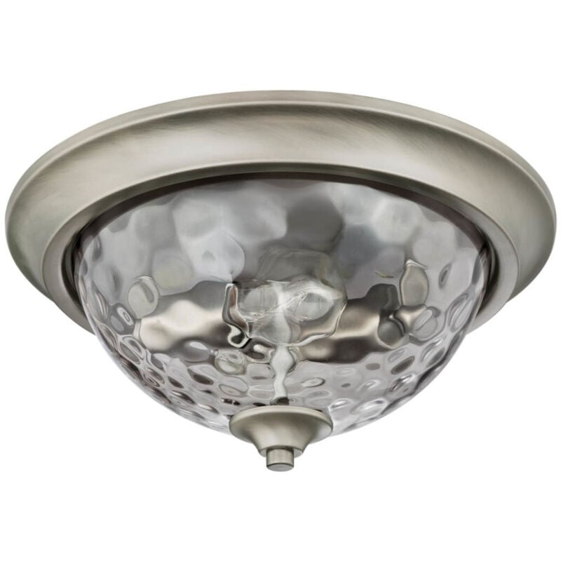 Two-Light Flush Mount Ceiling Light Basset Dark Pewter