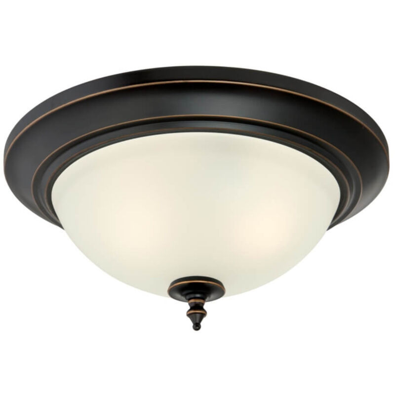 Two-Light Flush Mount Ceiling Light Harwell Bronze