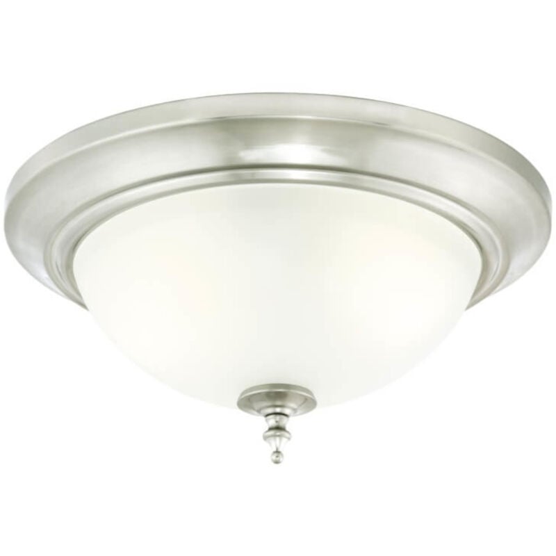 Two-Light Flush Mount Ceiling Light Harwell Nickel