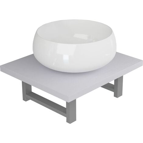 Two Piece Bathroom Furniture Set Ceramic White