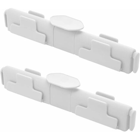 Two-Piece Garbage Sorting Clip - Kitchen Accessories for Wet and Dry Garbage Bins - Wet and Dry Garbage Separation Clip (White) -9.1 2.9cm