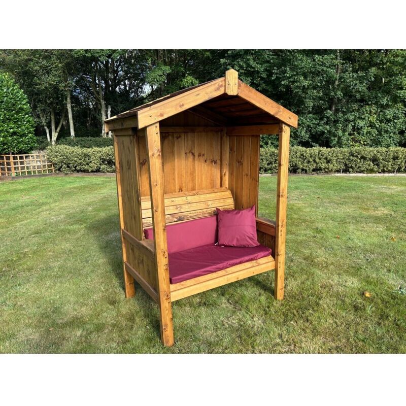 Two Seater Imperial Arbour - L80 x W129 x H183 cm - Burgundy
