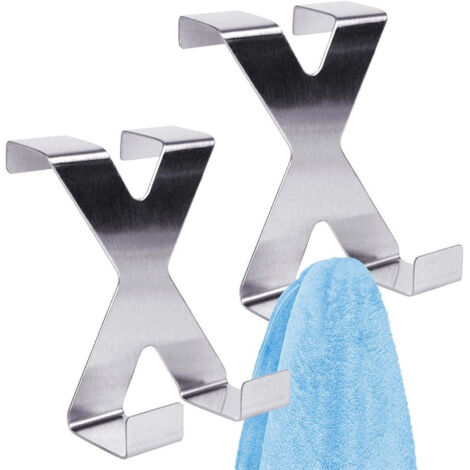 Two stainless steel double door hooks easy installation