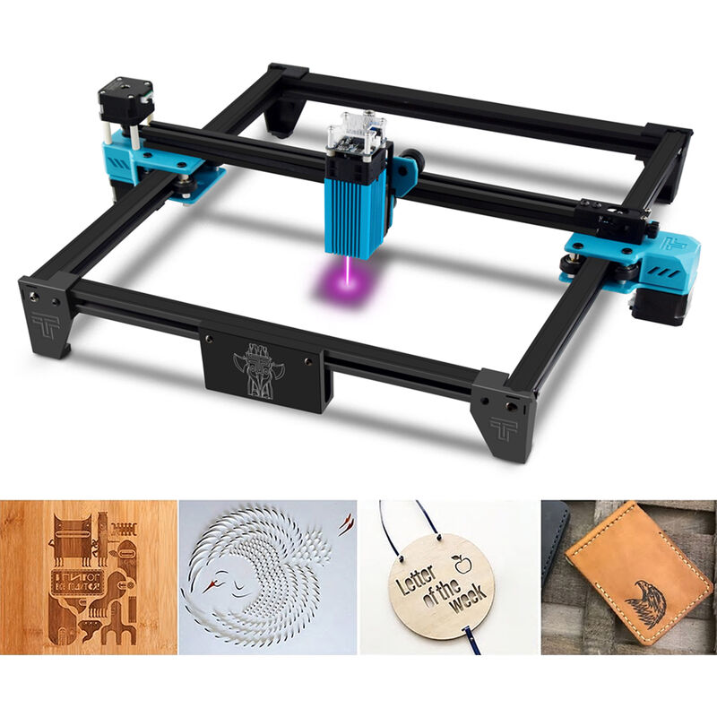 

Two Trees TOTEM S Grabador laser DIY 40W Maquina de corte y grabado laser 300x300mm area de tallado Motor de integracion con compresion de puntos y