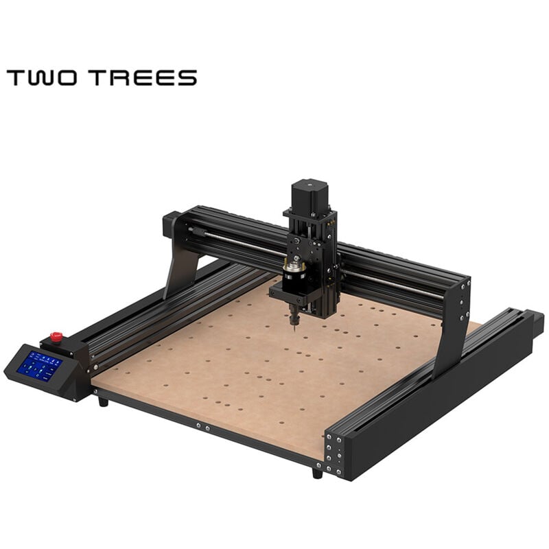 Twotrees TTC-450 machine à graver 800 mm/min vitesse de gravure 460x460x80mm zone de travail peut graver MDF/PVC/acrylique/bois massif,Prise ue