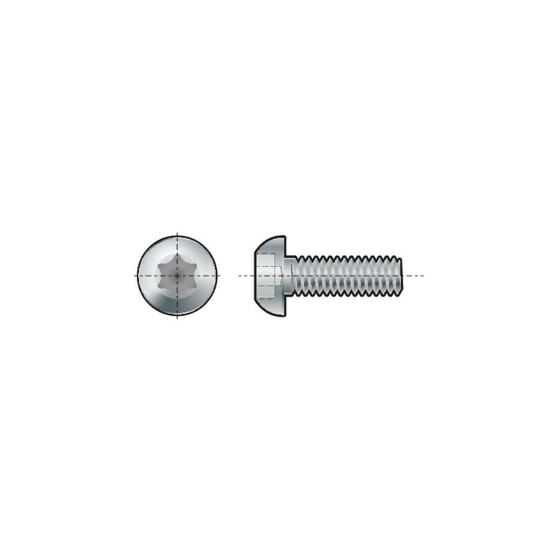 M8X20 Torx Button Head Screw A2- you get 10 - Qualfast