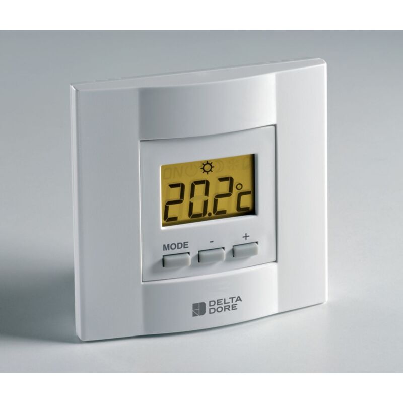 Delta Dore - Thermostat élec filaire à affichage digital pour chauffage Tybox 21 Réf : 6053034