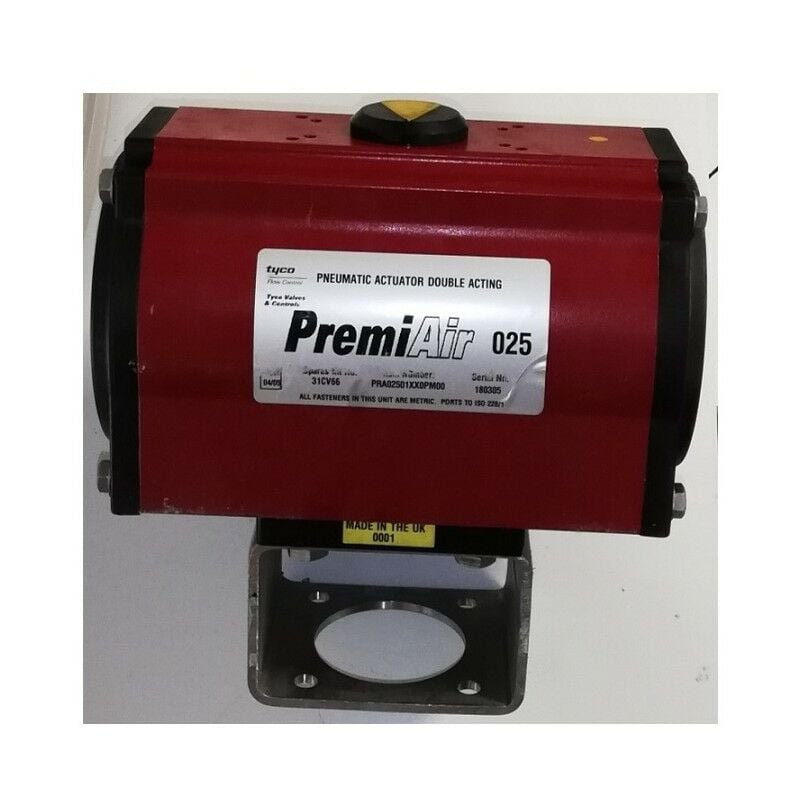 Tyco PRA02501XX0PM00 Actionneur pneumatique double effet - régulateur débit