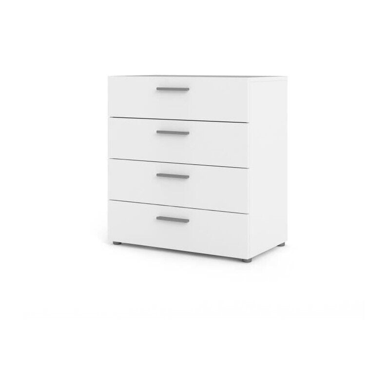 Tyhja Commode 4 tiroirs - Blanc - l 70 x p 40 x h 75 cm