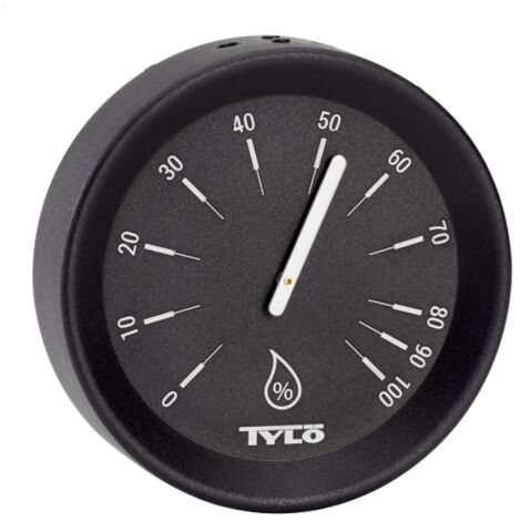 Tylö Hygrometer Brilliant Black