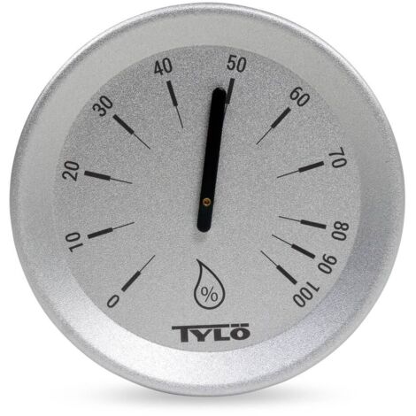 Tylö Hygrometer Brilliant Silver