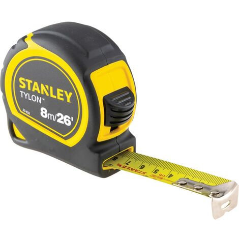 12 x Stanley Pocket Tape Measure Tylon Metre 25mm Blade 8M//26Ft 1-30-656 Loose
