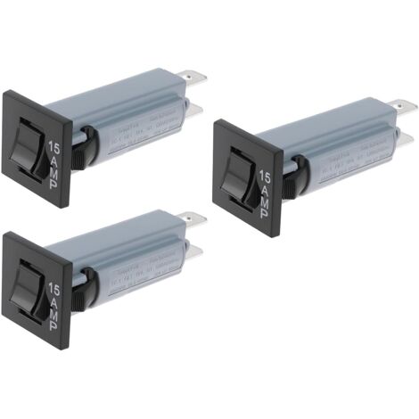 Typ 15A 3-teiliger Thermoschutzschalter 240VAC 120VAC 50VDC Überlastschutz für Haushaltsgeräte