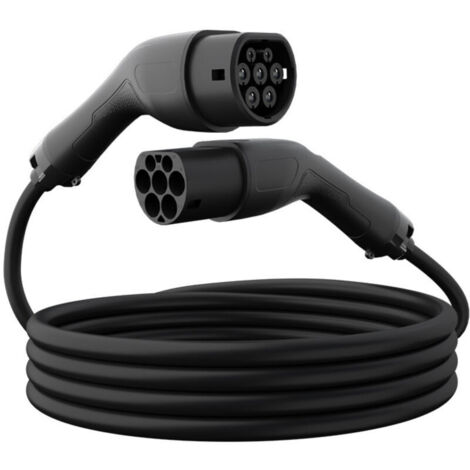 Typ-2-Ladekabel, IEC 62196 EV Typ 2 auf Typ 2 Ladekabel für Elektrofahrzeuge, 3-Modus-Schnellladekabel für Elektrofahrzeuge und Plug-in-Hybridfahrzeuge (32A, 22kW)