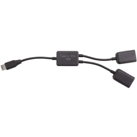 Typ C OTG USB Stecker A Dual 2.0 Lade Hub 2 Ports Kabel Y Splitter