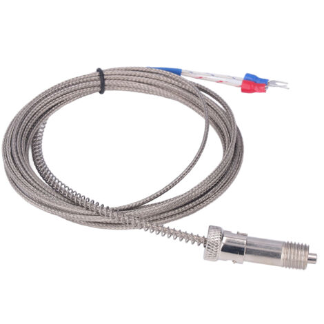 Typ K M12 Edelstahl-Federthermoelement für Temperatursensor 3 m