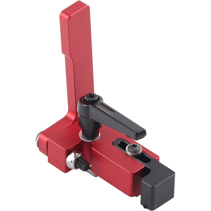 Type-75 Outil de menuiserie Mitre Track Piste Stop t-Nut Dispositif de Limite de Longueur Précise Outil de Travail du Bois de Limite d'Onglet Rouge