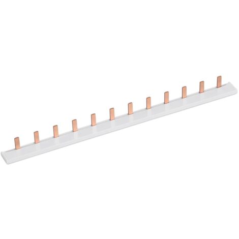 Type de broche de barre omnibus en cuivre 12 manières pour boîte de distribution, disjoncteur MCB, accessoires de joncteur, peignage (1P type de broche 12 manières)