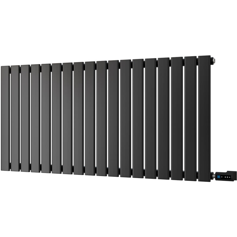 Image of Typhoon - Black Horizontal Electric Radiator&hellip;