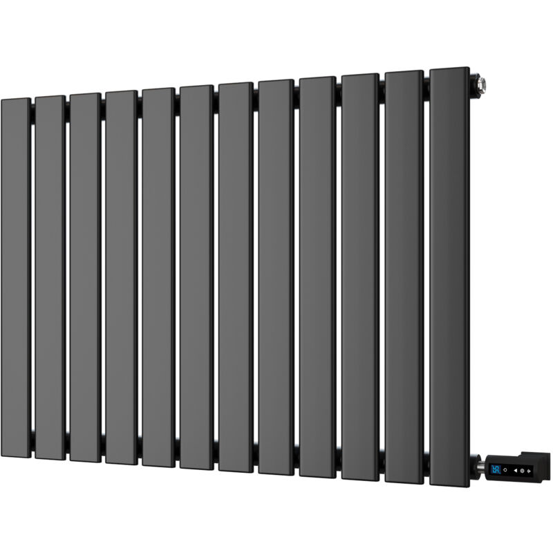 Image of Typhoon - Black Horizontal Electric Radiator&hellip;
