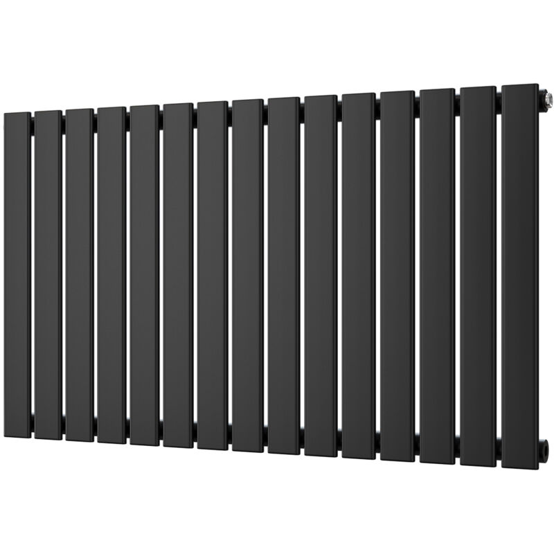 Image of Typhoon - Black Horizontal Radiator H600mm&hellip;