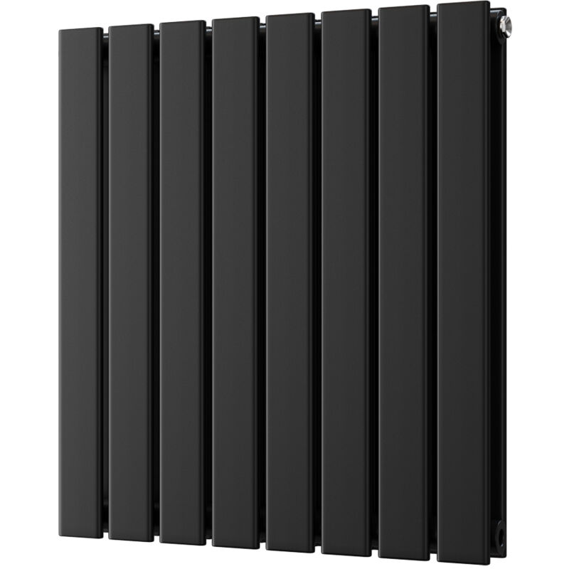 Image of Typhoon - Black Horizontal Radiator H600mm&hellip;