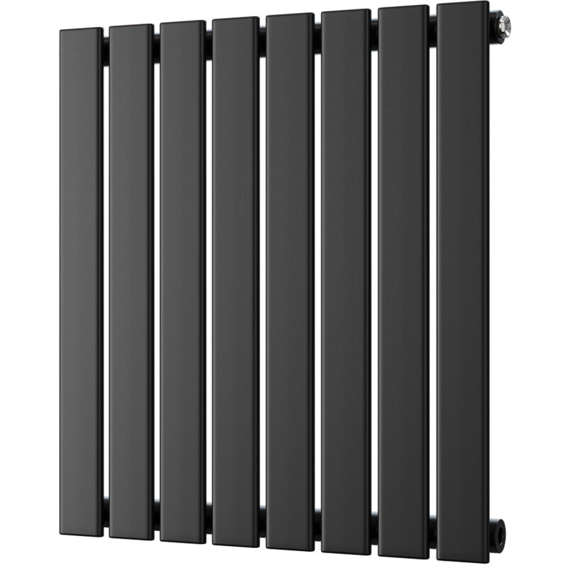 Image of Typhoon - Black Horizontal Radiator H600mm&hellip;
