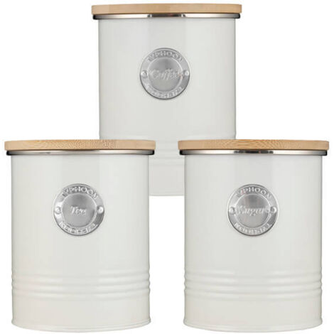 Typhoon Living 3 Piece Storage Set Tea, Coffee & Sugar Cream