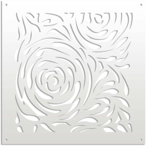 TYPHOON - Pannello in PVC traforato - Parasole - Colore: bianco - Misura: 73x73 cm