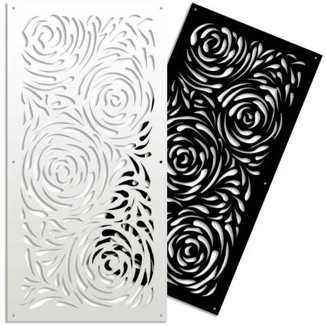 TYPHOON - Pannello in PVC traforato - Parasole - Misura: 50x150 cm - Colore: nero