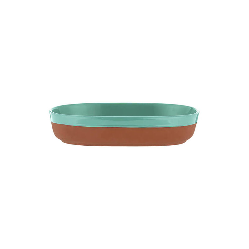 World Foods 28 x 18cm Oval Dish Aqua - Typhoon