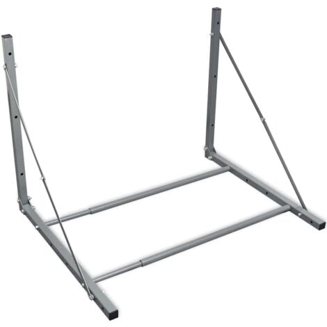 Tyre Rack Silver Steel vidaXL
