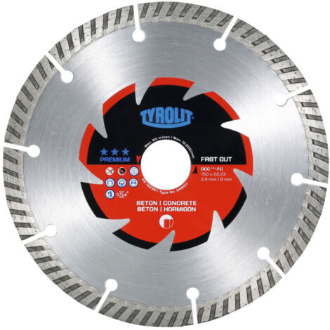 TYROLIT Diamant-Trennscheibe PREMIUM Mauerschlitzer, Scheiben-Ø: 125 mm