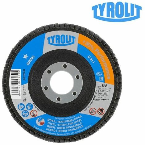 TYROLIT Disco de láminas 27cla 115x22,23 za60q-b