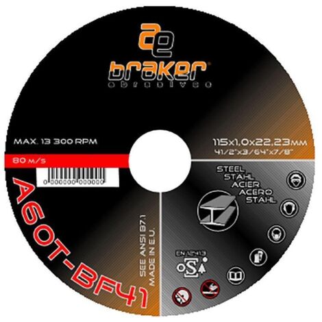 TYROLIT disco repasar inoxidable braker 230-7-22 a30p , 0UNIDADES