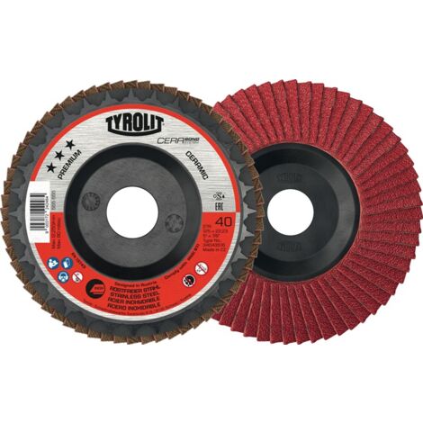 TYROLIT Disque à lamelles CERABOND Ø 125 mm grain 80 plat 5 pièces ( 4000845248 )