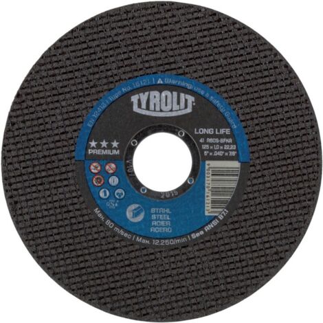 TYROLIT Disque de tronçonnage PREMIUM, ⌀ disque : 178 mm, 563250 178