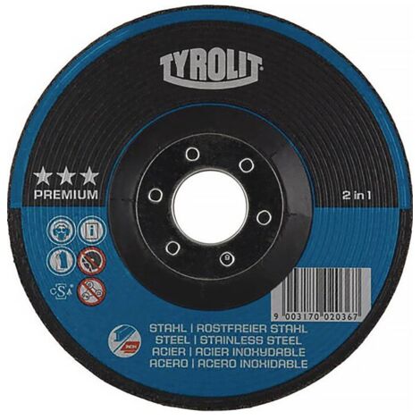 TYROLIT Schruppscheibe Premium A30Q-BFX 125 x 4 mm 2in1 Form 27