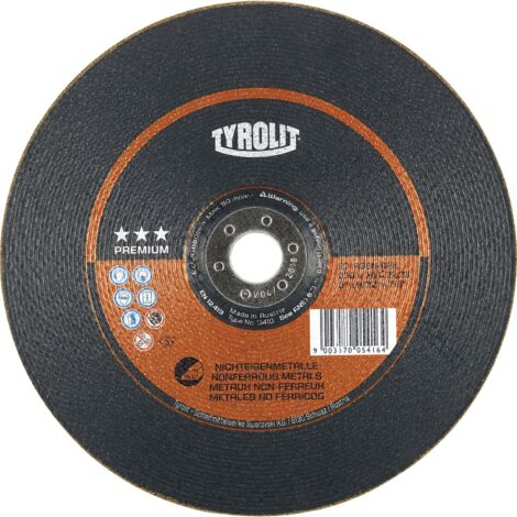 TYROLIT Schruppschleifscheibe PREMIUM, Scheiben-ØxScheibenbreite: 125X7 mm, 560405 125X7