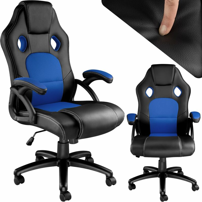 Tyson Office Chair - gaming chair, office chair, chair - black/blue
