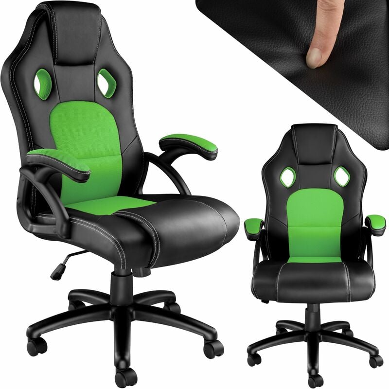 Tyson Office Chair - gaming chair, office chair, chair - black/green