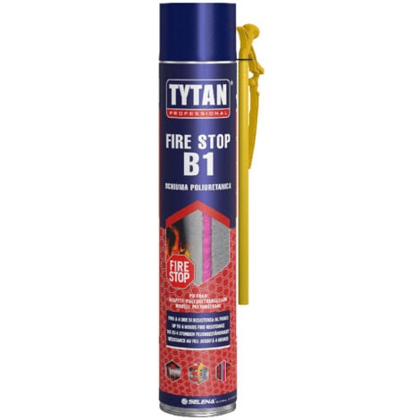 Tytan Schiuma poliuretanica Fire stop B1 El 240 Certificata Manuale Ergo 750 ml rosa Tytan