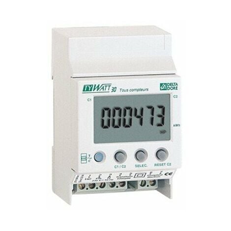 Indicateur de répartition des consommations TYWATT 30 pour compteur monophasé