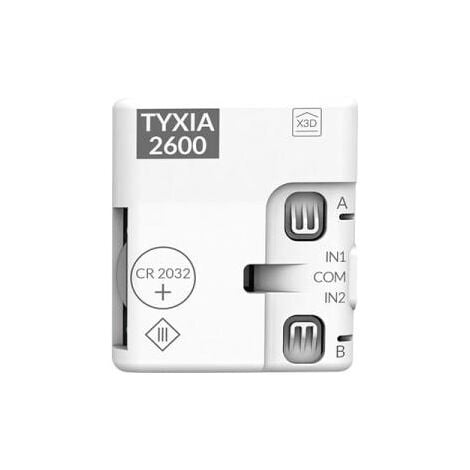 TYXIA 2600 EMETTEUR PILE X3D 2 VOIES MULTIFONCTION DELTA DORE - 6351399